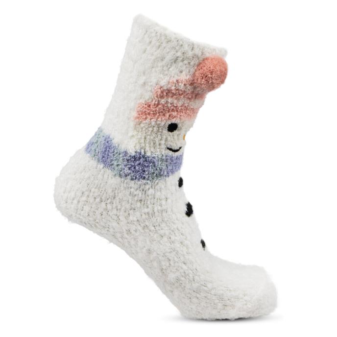 totes toasties® Ladies Novelty Super Soft Slipper Socks Snowman Extra Image 3